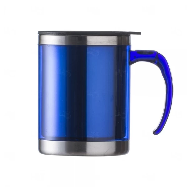 Caneca em Inox e Acrílico 400ml Personalizada 
