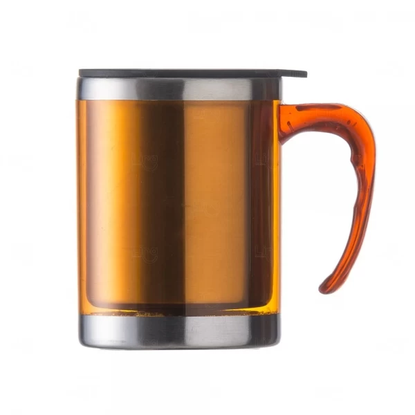 Caneca em Inox e Acrílico 400ml Personalizada 