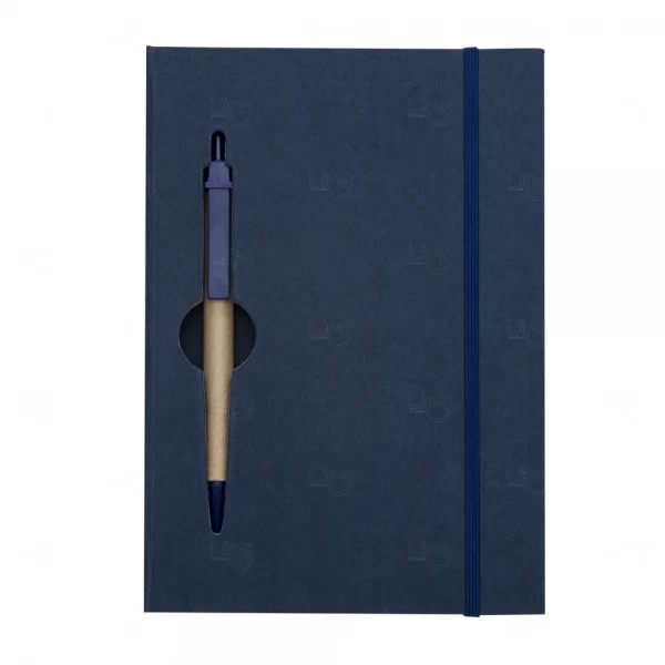 Caderno Ecológico com Caneta Personalizado - 20x14cm 