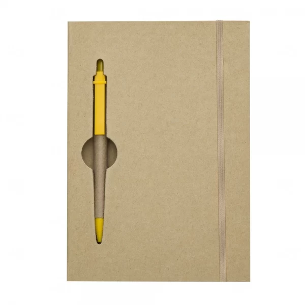 Caderno Ecológico com Caneta Personalizado - 20x14cm 