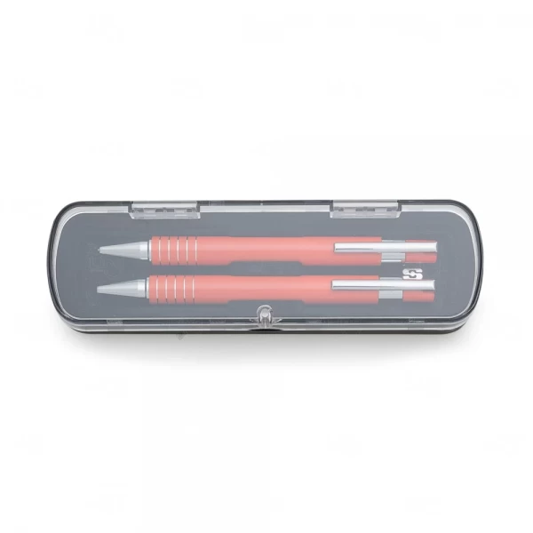 Kit Estojo Acrilico C/ Caneta e Lapiseira Personalizado 