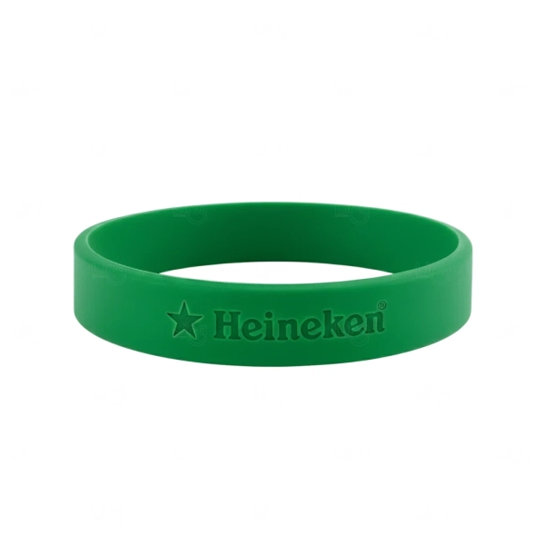Pulseira Emborrachada Personalizada - Silicone ou Laprene 