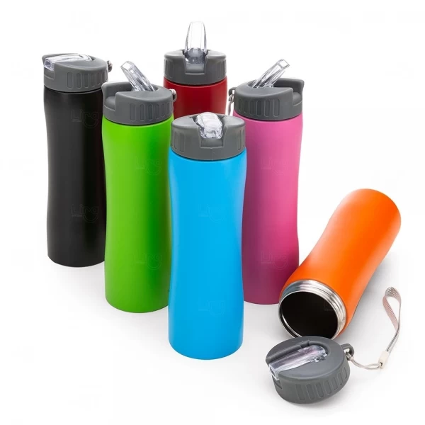 Garrafa Inox com Bico Retrátil Personalizada – 600ml 