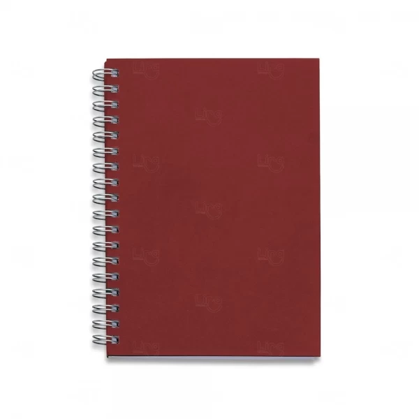 Caderno Capa Kraft Colorida Personalizado - 24,2 x 18 cm