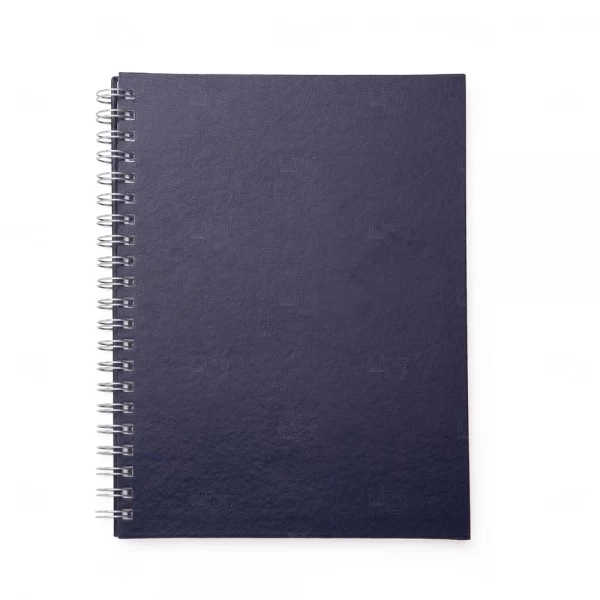 Caderno Couro Sintético e Espiral Personalizado -  28,3 x 22,3 cm