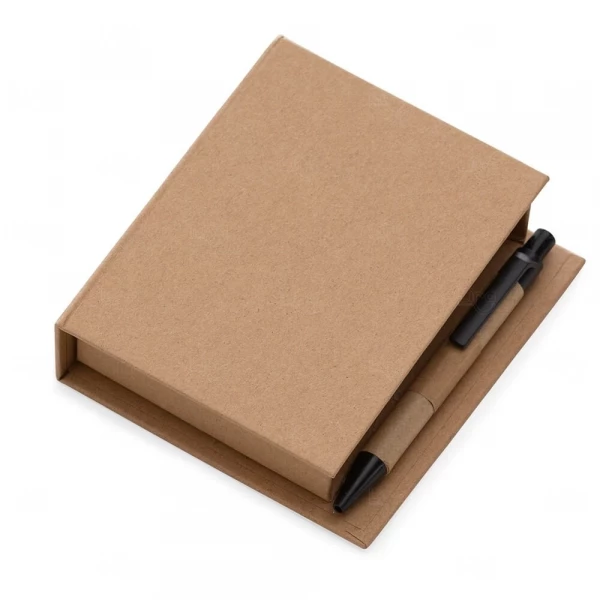 Kit de Anotações Ecológico em Caixa Kraft Personalizado 
