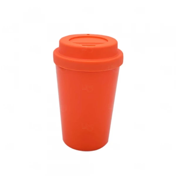 Copo com Tampa Reutilizável Personalizado - 400ml 