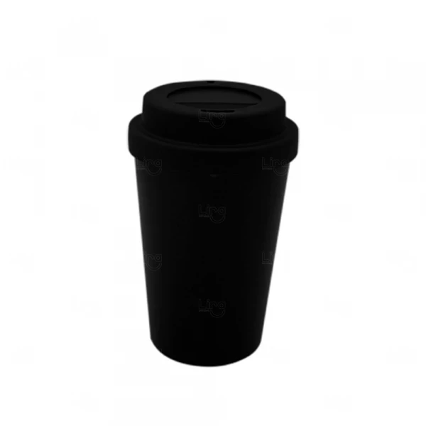 Copo com Tampa Reutilizável Personalizado - 400ml 