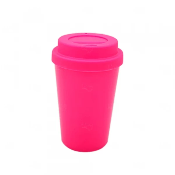 Copo com Tampa Reutilizável Personalizado - 400ml 