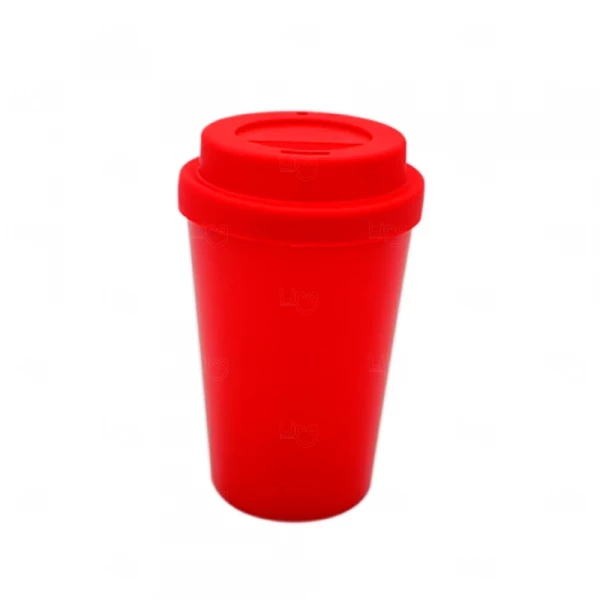 Copo com Tampa Reutilizável Personalizado - 400ml 
