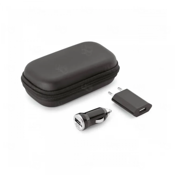 Kit Adaptadores USB com Bolsa EVA Personalizado 