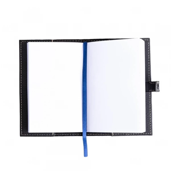 Bloco de Anotações Couro Sintético Personalizado - 15,1 x 10,5 cm 
