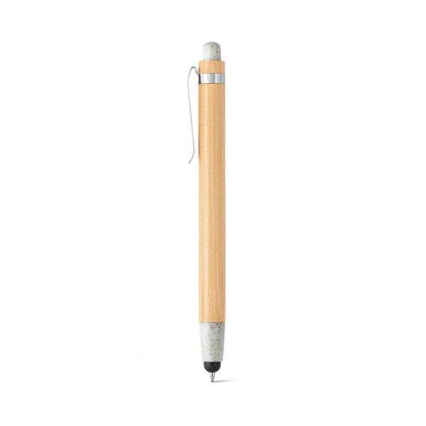 Caneta em Bambu com Touch Personalizada 
