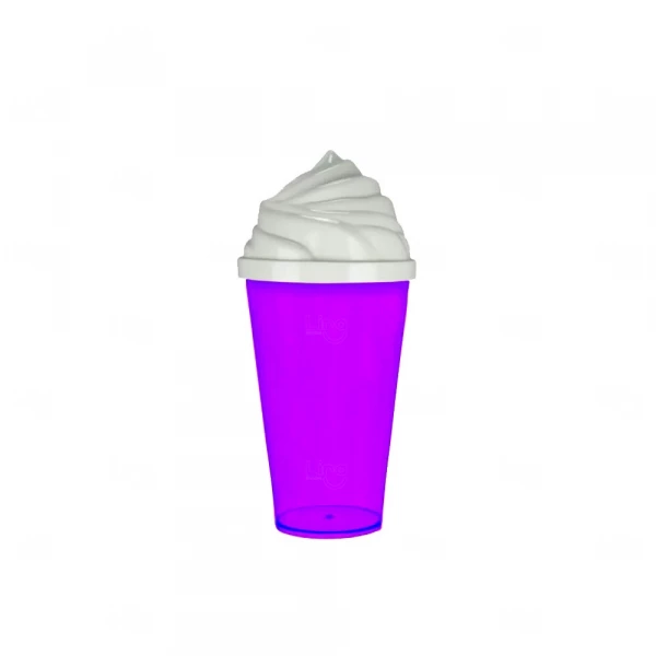 Copo Plástico 550 ml Tampa de Sorvete Personalizado 