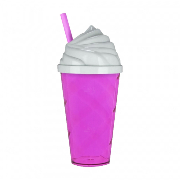 Copo Plástico 550 ml Tampa de Sorvete Personalizado 