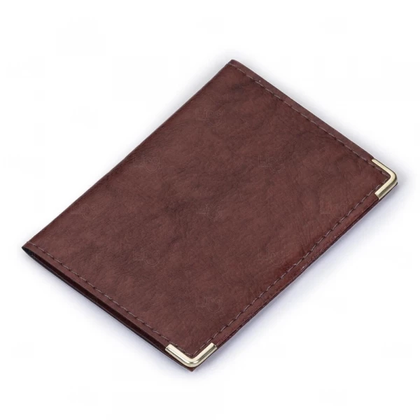 Porta Documentos Personalizado em Couro Sintético - 12,2 x 17,7cm 