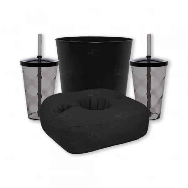 Kit Cinema Pipoca Refri Personalizado - 4 Peças 