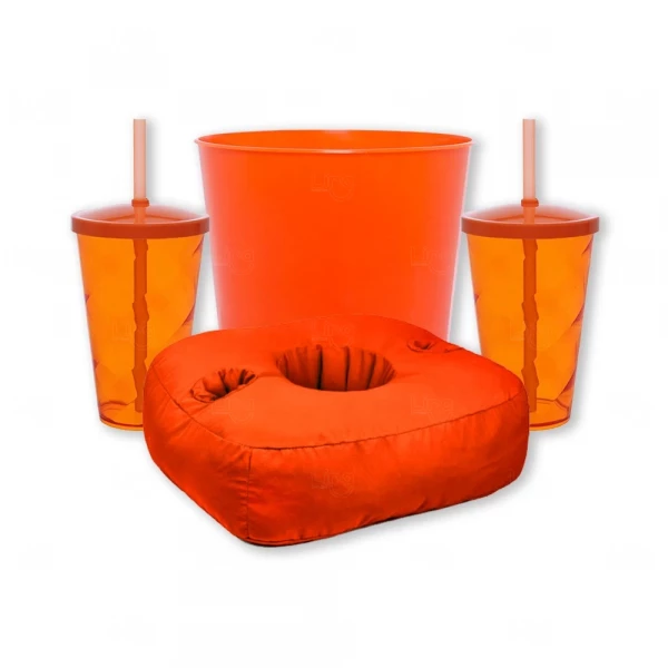 Kit Cinema Pipoca Refri Personalizado - 4 Peças 