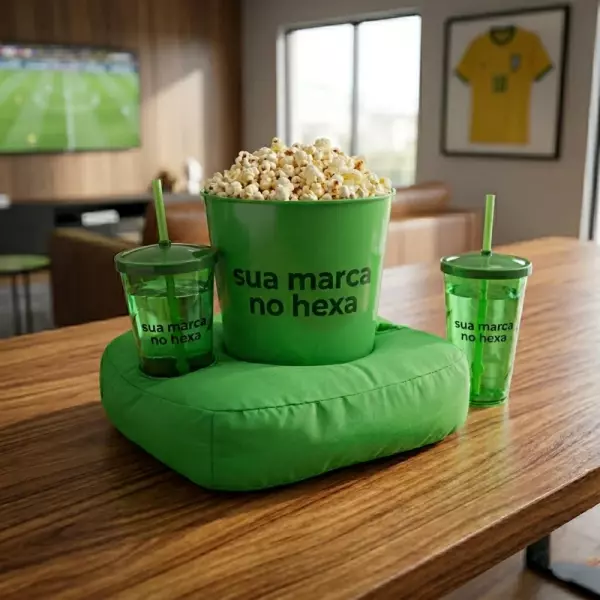Kit Cinema Pipoca Refri Personalizado - 4 Peças