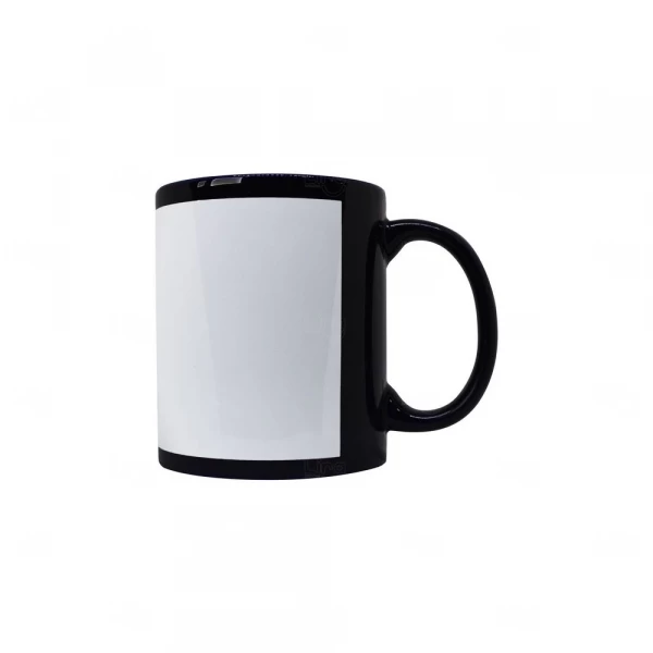 Caneca de Cerâmica com Tarja Personalizada - 325ml