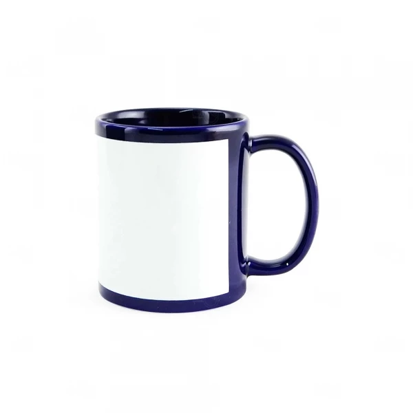 Caneca de Cerâmica com Tarja Personalizada - 325ml 