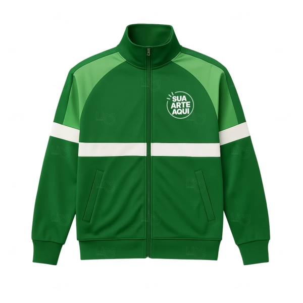 Jaqueta 100% Personalizada com Zíper 