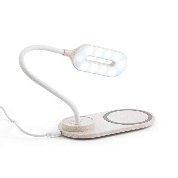 Luminária de Mesa Ecológica com Base de Carregamento 