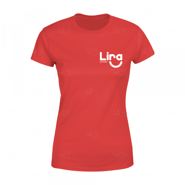 Camiseta Baby Look 100% Algodão Personalizada 