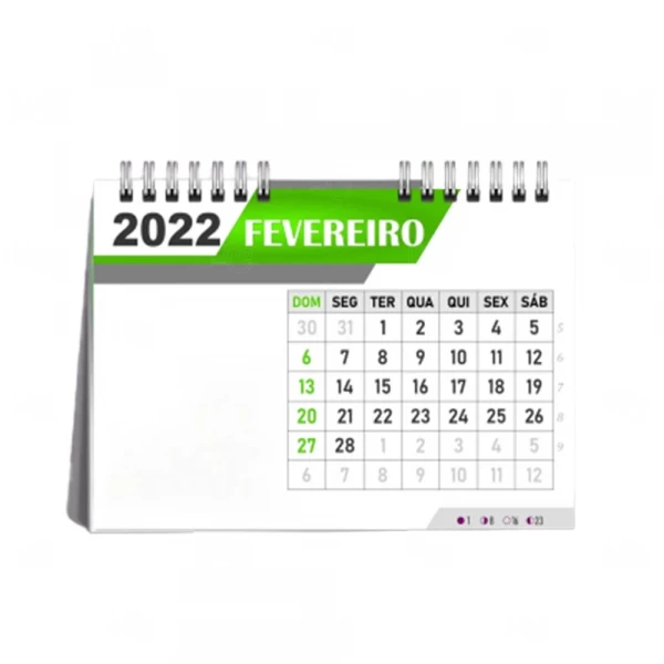 Calendário Personalizado 6 Lâminas 
