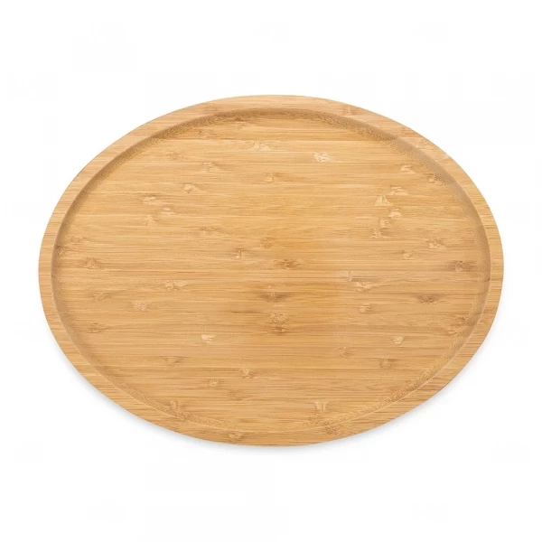 Petisqueira de Bambu Oval 33x25cm Personalizada 