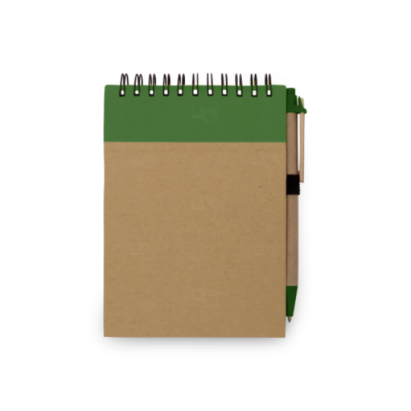 Bloco Ecológico com Caneta Personalizado - 14,5 x 10,5 cm 
