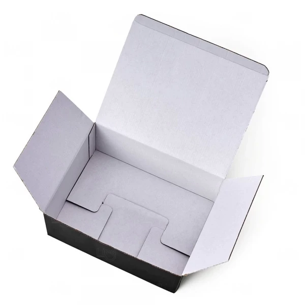 Caixa Grande Preta Fosca 37x33x11 cm Personalizada 