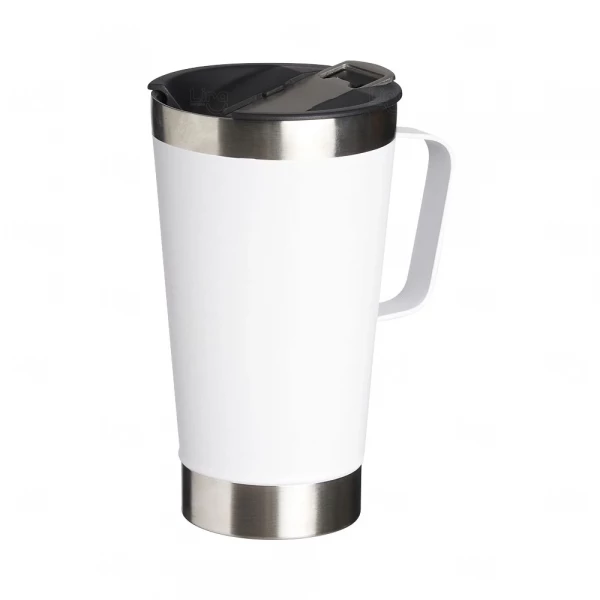 Caneca Térmica Inox com Abridor Personalizada - 500ml 