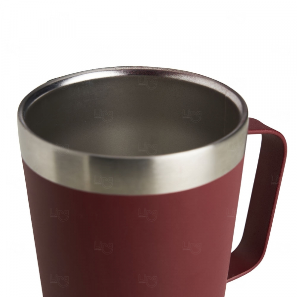 Caneca Térmica Inox com Abridor Personalizada - 500ml 