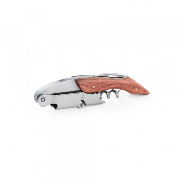 Saca-Rolhas em Madeira/Inox Personalizado