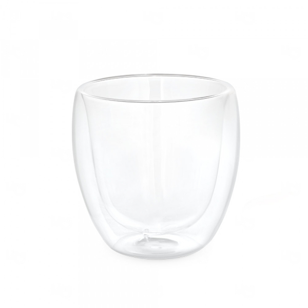 Copo de Vidro com Parede Dupla Personalizado - 220ml 