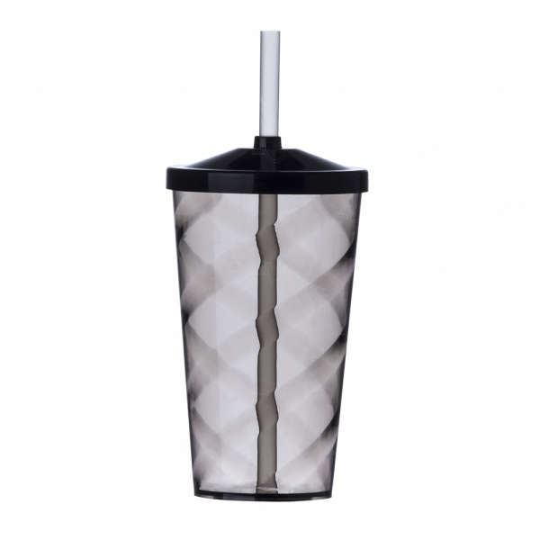 Copo Espiral 550 ml com Canudo Personalizado 