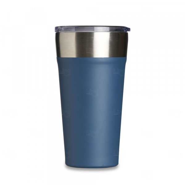Copo Térmico 500ml com Canudo e Abridor Personalizado 