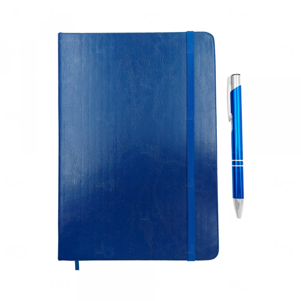 Moleskine com Caneta Personalizado - 21 x 14,5 cm