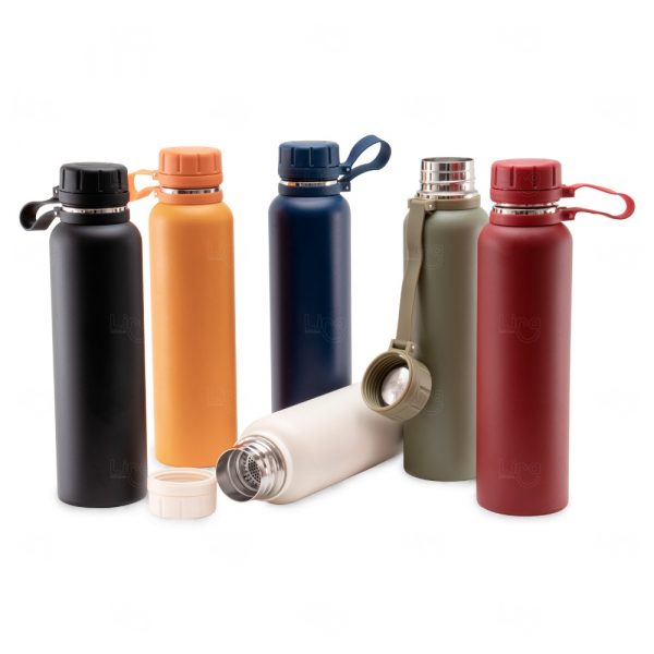 Garrafa Térmica Inox 1L com Infusor Personalizada 