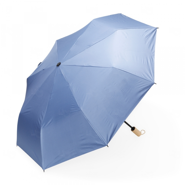 Guarda-Chuva com Proteção UV e Pega de Madeira Personalizado 