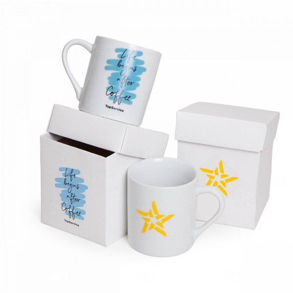 Kit Caneca 280ml Personalizada com Caixa Presente 