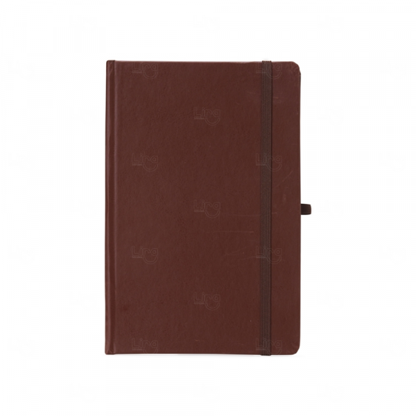 Moleskine em Couro Sintético Personalizado - 21,1 x 14,1 cm 