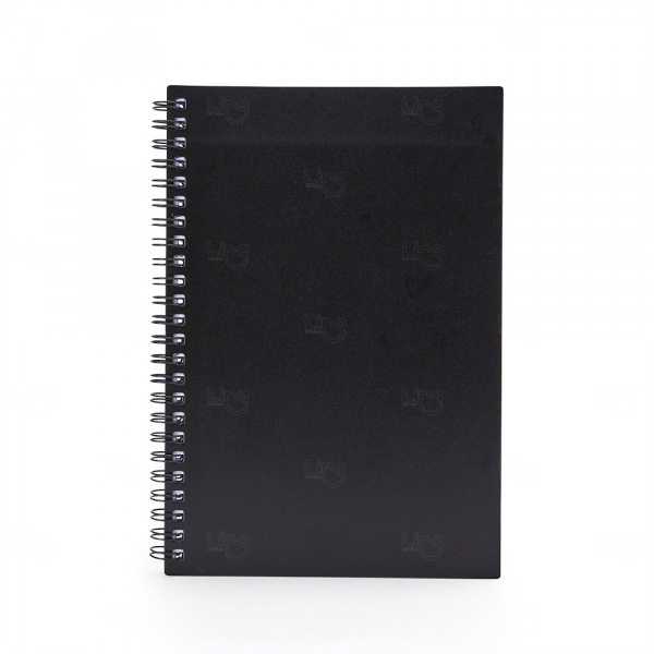 Caderno A5 Plástico Personalizado - 21,2 x 15 cm 