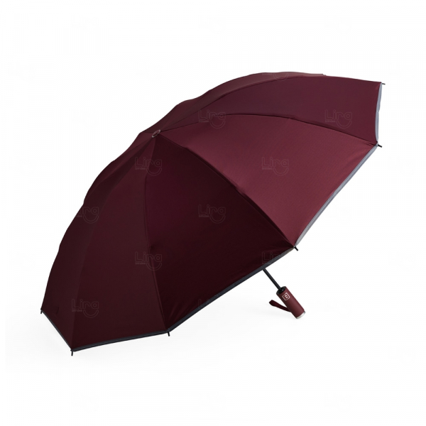Guarda-Chuva Automático com Bordas Refletivas Personalizado