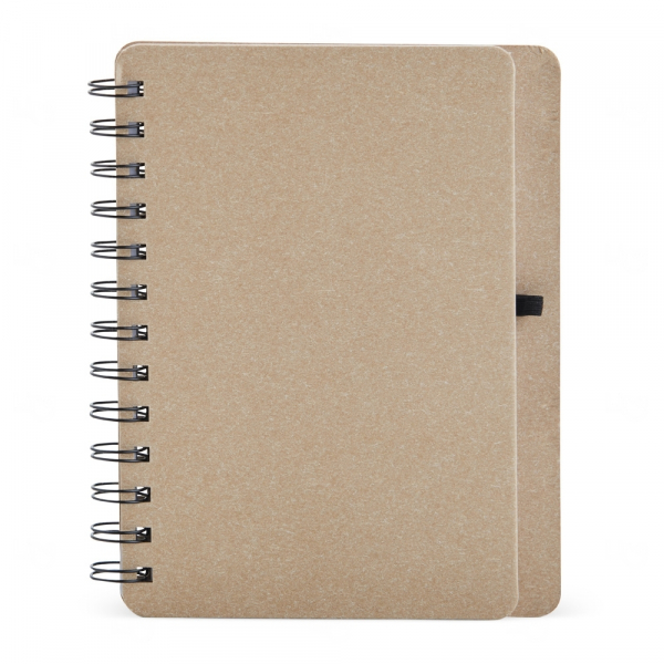 Caderneta B6 Kraft com Wire-o Personalizada - 17,5 x 13,5 cm 