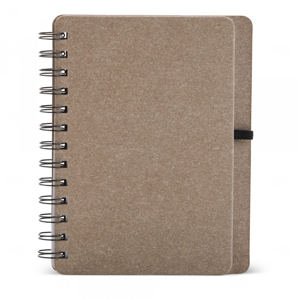 Caderneta B6 Kraft com Wire-o Personalizada - 17,5 x 13,5 cm 