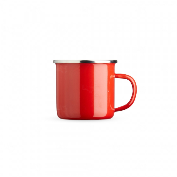 Caneca Inox Esmaltada 370ml Personalizada 