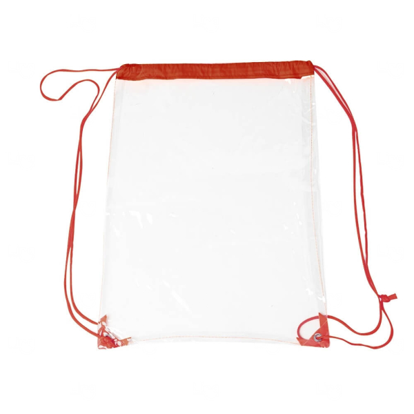Sacochila Transparente Personalizada - 46 x 34 cm 