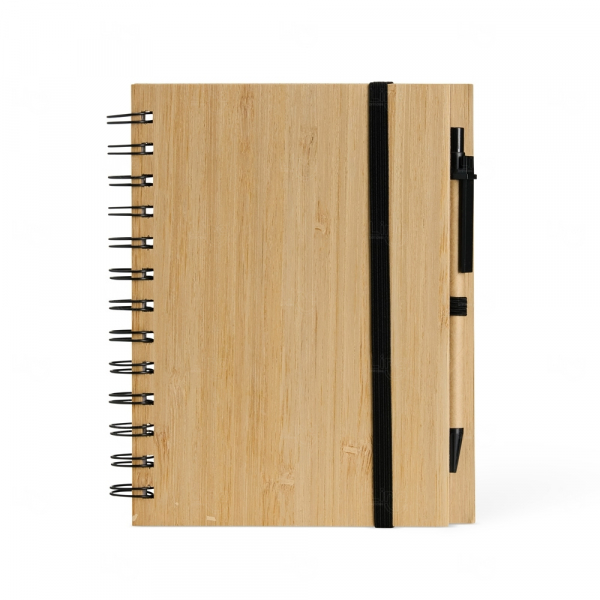 Caderno Ecológico com Caneta Personalizado - 18 x 14,7cm 